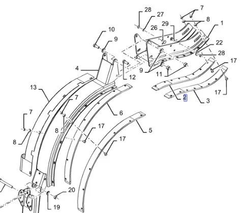 87644822 - пластина направляющая